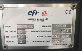 efi Vutek GS 3200lx from NL to B 2018
